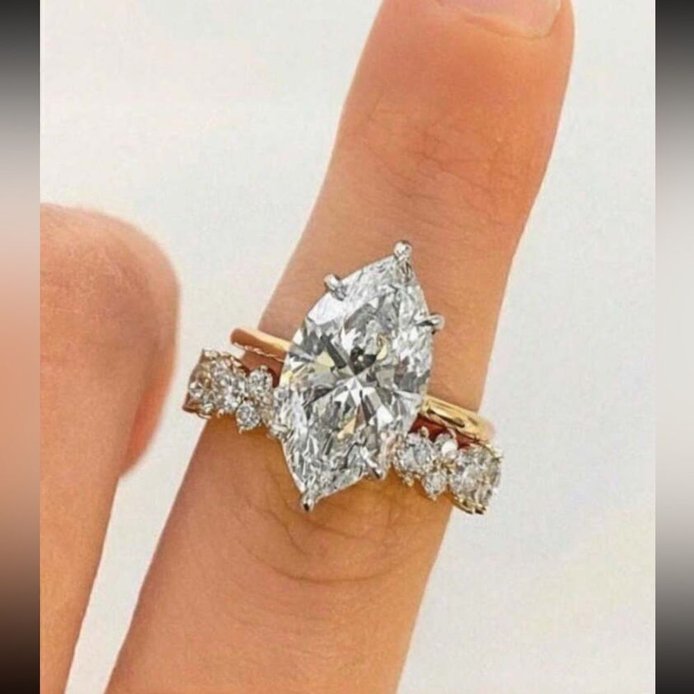 Stackable engagement ring N762